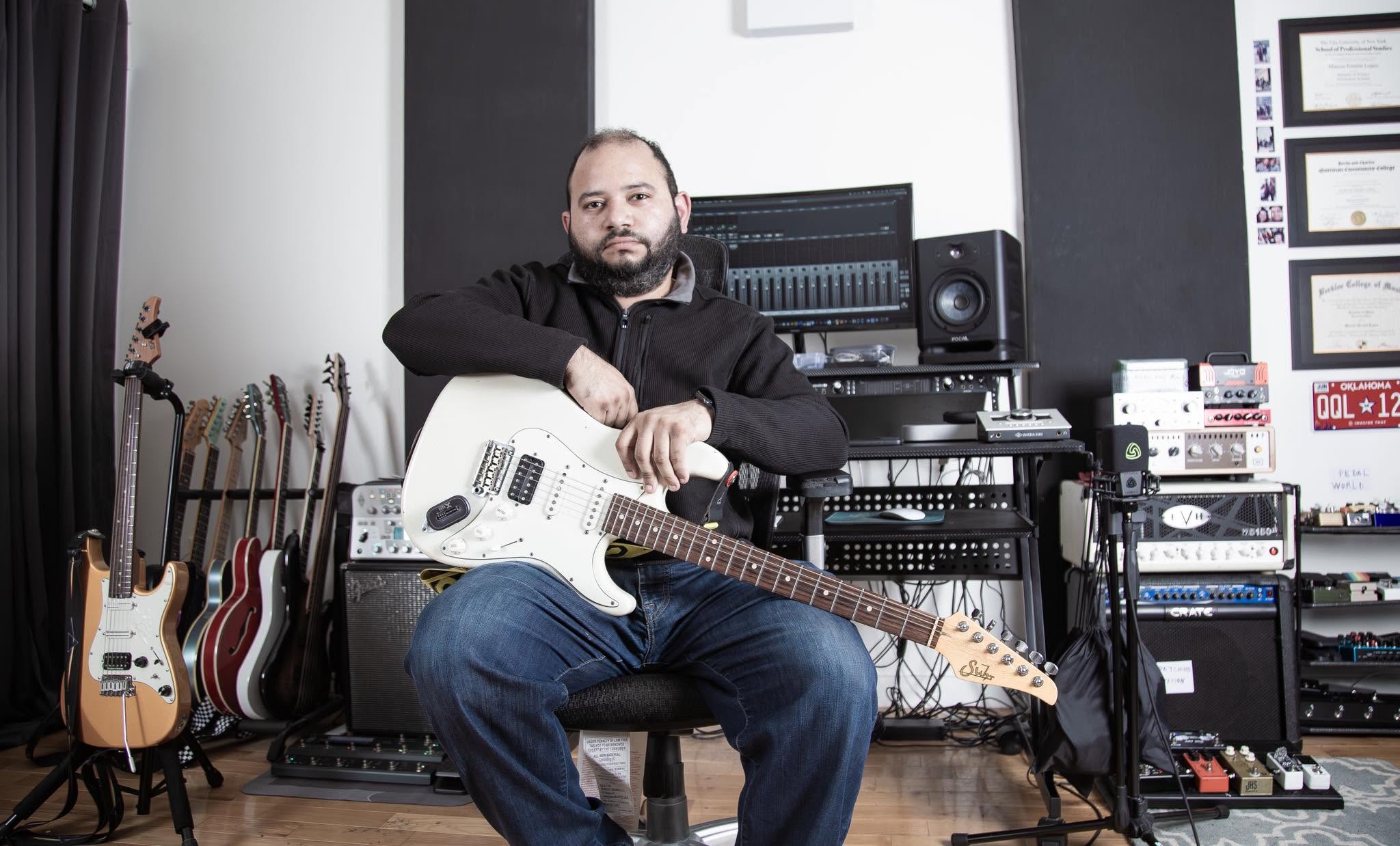 Marcos Fermin en el estudio